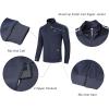 MoFiz Men’s Tracksuits Set Full Zip Running Sweatsuit For Men Long Sleeve Causal 2 Piece Outfits Jogging Suits(Navy Blue)