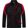 MoFiz Men’s Tracksuits Sweatsuits for Men Athletic Set 2 Piece Track Suits Jogging Casual Warm Up Full Zip Running Sports(05-black+wine Red)