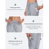 MoFiz Women’s Fleece Cargo Joggers Hiking Pants High Waisted Thermal Outdoor Sweatpants for Women with Pockets(Silver Gray)