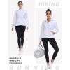 MoFiz Womens Fleece Lined Insulated Hiking Jacket Lightweight Warm Hybrid Softshell Full Zip Winter Fall Running Coat(White 02)