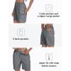 MoFiz Womens Golf Shorts 7″ Quick Dry Hiking Shorts Lightweight Bermuda Short for Women with Pockets (Water Resistant)(Light Grey)