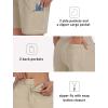 MoFiz Womens Golf Shorts 7″ Quick Dry Hiking Shorts Lightweight Bermuda Short for Women with Pockets (Water Resistant)(O-khaki)