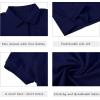 MoFiz Women’s Golf Tennis Dress Sports Polo Dress Short Sleeve Quick Dry Casual Workwear Button(Navy)