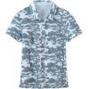 MoFiz Womens Short Sleeve Golf Polo Shirts Quick Dry Camo Lightweight UPF 50+ Tennis Sports Athletic Tops Casual(Acamo-grey)