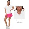 MoFiz Womens Short Sleeve Golf Polo Shirts Quick Dry Camo Lightweight UPF 50+ Tennis Sports Athletic Tops Casual(C-white)