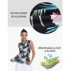 MoFiz Women’s Sleeveless Golf Polo Shirts 1/4 Zip Floral Tennis Workout Golf Tank Top(Floral-3)