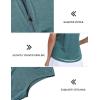 MoFiz Women’s Sleeveless Golf Polo Shirts 1/4 Zip Floral Tennis Workout Golf Tank Top(Lake Green)