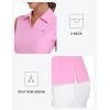 MoFiz Women’s Sleeveless Golf Polo Shirts Tennis V Neck UPF 50+ Quick Dry Lightweight Athletic Collared Tank Tops(Pink 01)