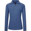 AIRIKE Women’s Zipper Up Golf Shirts Long Sleeve Polo Shirt Quick Dry Comfy Fleece Tennis Tops(2024-blue)