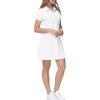 MoFiz Women’s Golf Tennis Dress Sports Polo Dress Short Sleeve Quick Dry Casual Workwear Button(White)