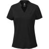 MoFiz Womens Short Sleeve Golf Polo Shirts Quick Dry Camo Lightweight UPF 50+ Tennis Sports Athletic Tops Casual(C-black)