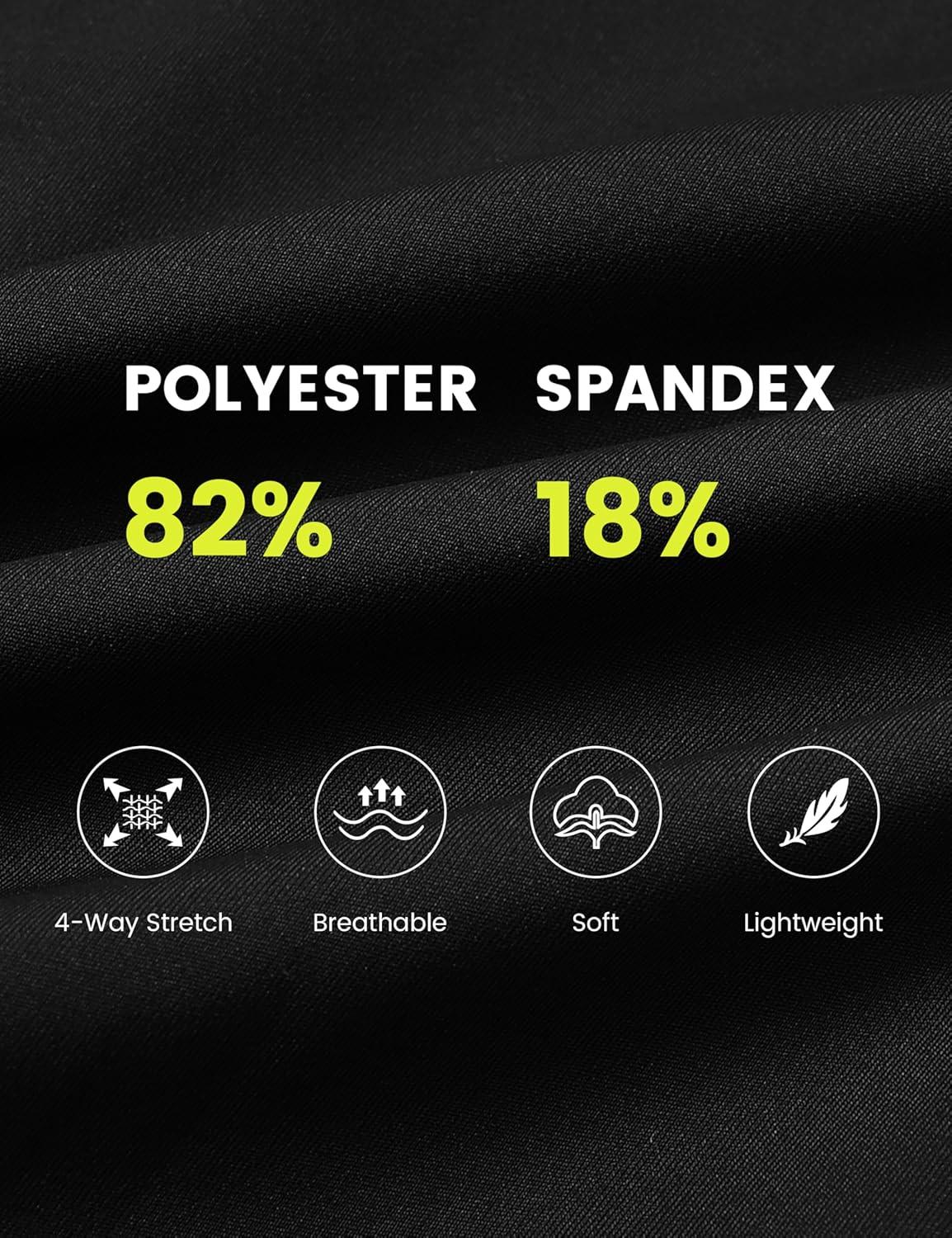 imageJINSHI Womens Tennis Golf Dress Workout Casual Short Sleeve Dresses with Shorts and Pockets Moisture WickingBlack 02