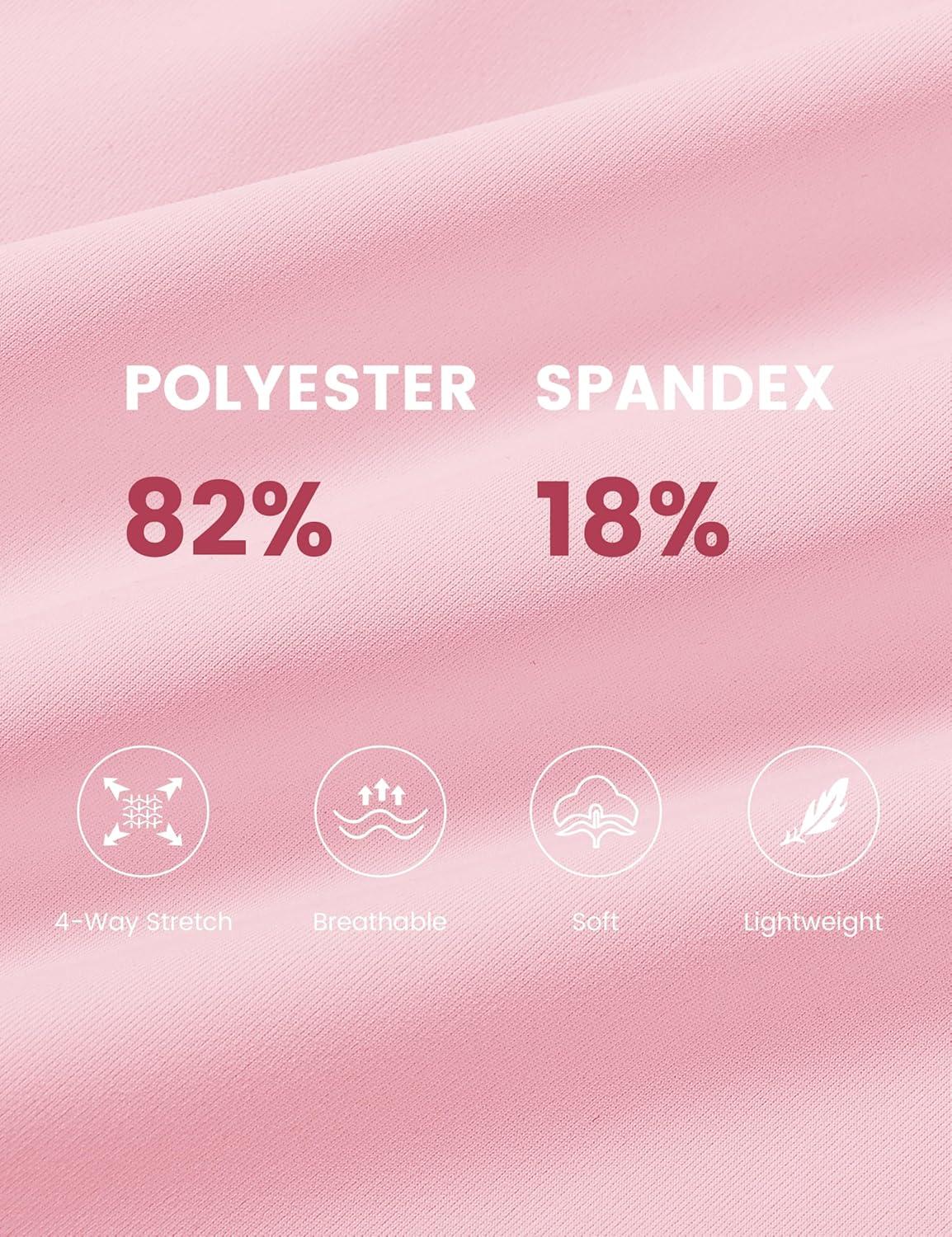 imageJINSHI Womens Tennis Golf Dress Workout Casual Short Sleeve Dresses with Shorts and Pockets Moisture WickingPink 02