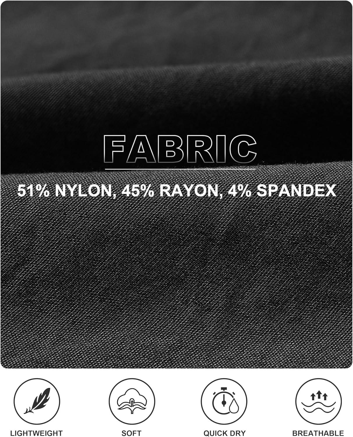 imageMoFiz Womens Hiking Shorts Athletic Outdoor Cargo Shorts for Women Quick Dry Running Summer Shorts with PocketsBlack