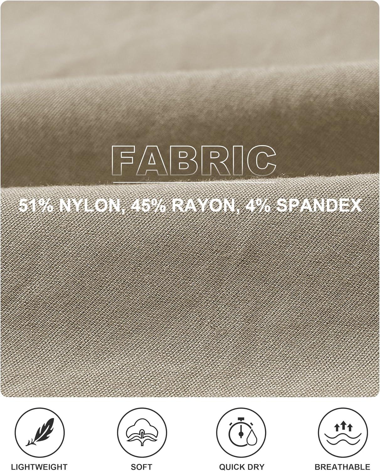 imageMoFiz Womens Hiking Shorts Athletic Outdoor Cargo Shorts for Women Quick Dry Running Summer Shorts with PocketsKhaki