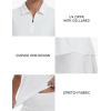 AIRIKE Golf Polo Shirts for Women Sleeveless Summer Sports Athletic Fashionable Workwear-Quick Dry Womens Tank Tops(A-white)
