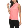 AIRIKE Golf Polo Shirts for Women Sleeveless Summer Sports Athletic Fashionable Workwear-Quick Dry Womens Tank Tops(D-pink)