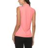 AIRIKE Golf Polo Shirts for Women Sleeveless Summer Sports Athletic Fashionable Workwear-Quick Dry Womens Tank Tops(D-pink)