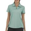 MoFiz Womens Zip up Golf Polo Shirt Short Sleeve Workout Golf Top Moisture Wicking Lightweight Tennis Shirts(A-light Green)