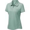 MoFiz Womens Zip up Golf Polo Shirt Short Sleeve Workout Golf Top Moisture Wicking Lightweight Tennis Shirts(A-light Green)