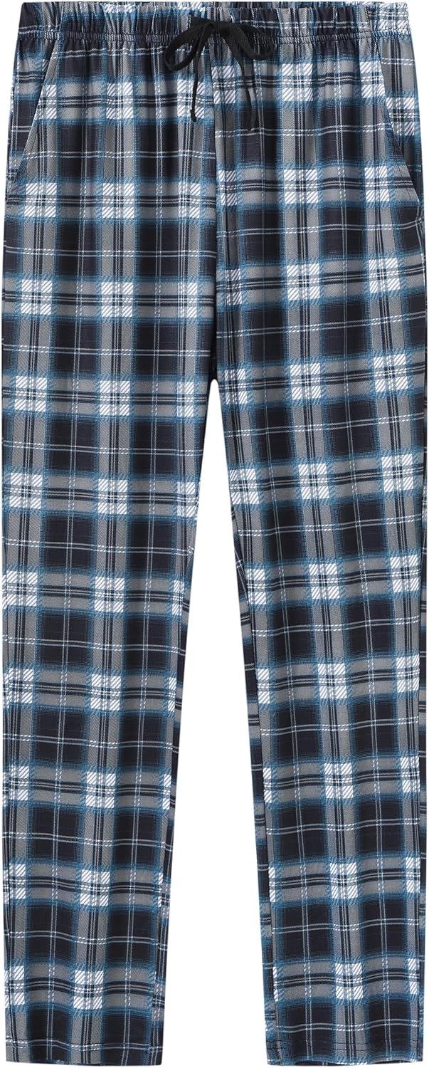 imageMoFiz Womens Plaid Pajama Set Long Sleeve Soft 2Piece Sleepwear with Pockets Cozy PJs ampamp Loungewear for Holiday Christmas56blue Plaid