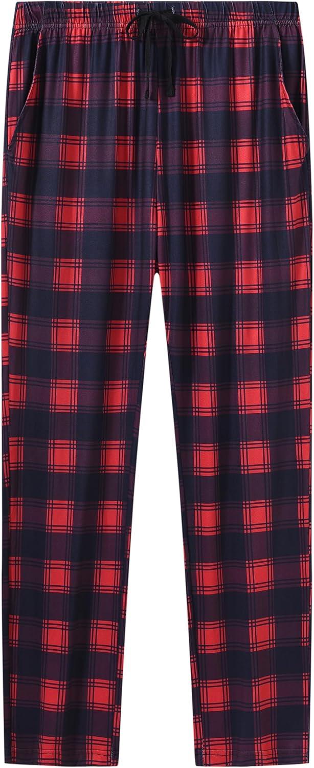 imageMoFiz Womens Plaid Pajama Set Long Sleeve Soft 2Piece Sleepwear with Pockets Cozy PJs ampamp Loungewear for Holiday Christmas58red Plaid