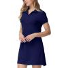 JINSHI Women T Shirt Dress Hiking/Tennis/Golf/Leisure Comfortable and Soft Athletic Dress for Women(Blue 01)