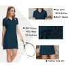 JINSHI Women T Shirt Dress Hiking/Tennis/Golf/Leisure Comfortable and Soft Athletic Dress for Women(Dark Green)