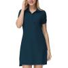 JINSHI Women T Shirt Dress Hiking/Tennis/Golf/Leisure Comfortable and Soft Athletic Dress for Women(Dark Green)