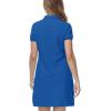 JINSHI Women T Shirt Dress Hiking/Tennis/Golf/Leisure Comfortable and Soft Athletic Dress for Women(Lake Blue)