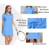 JINSHI Women T Shirt Dress Hiking/Tennis/Golf/Leisure Comfortable and Soft Athletic Dress for Women(Sky Blue)