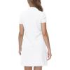 JINSHI Women T Shirt Dress Hiking/Tennis/Golf/Leisure Comfortable and Soft Athletic Dress for Women(White)
