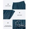 JINSHI Womens Pajama Shorts Soft Comfortable Lightweight Elastic Drawstring Modal Pajama Bottoms Lounge Shorts with Pockets(A01-dark Grey/Lake Blue/Black)