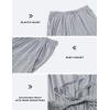 JINSHI Womens Pajama Shorts Soft Comfortable Lightweight Elastic Drawstring Modal Pajama Bottoms Lounge Shorts with Pockets(A02-light Grey/Navy Blue/Black)