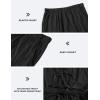 JINSHI Womens Pajama Shorts Soft Comfortable Lightweight Elastic Drawstring Modal Pajama Bottoms Lounge Shorts with Pockets(B01-black)
