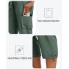 MoFiz Hiking Cargo Pants Women Summer 3/4 Long Lightweight Capri Outdoor Trousers Breathable with Zipper Pocket(Army Green)