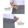 MoFiz Plus Size 20″ Knee Length Skorts Skirts for Women Golf Tennis Skort High Waisted Athletic Skirt for Summer Casual(Grey)