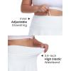 MoFiz Plus Size 20″ Knee Length Skorts Skirts for Women Golf Tennis Skort High Waisted Athletic Skirt for Summer Casual(White)