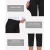 MoFiz Women’s Capri Pants Summer Pull-On Stretch Straight Leg Golf Yoga & Business Casual Dressy Cropped Pants with Pockets(Black)