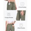 MoFiz Women’s Cargo Joggers Lightweight Quick-Dry Elastic Waist Summer Pants for Hiking, Golf & Outdoor Travel Ankle Cuffs(Light Green)