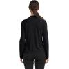 MoFiz Women’s Full Zip Hiking Shirt Lightweight UPF 50+ Sun Protection Running Jacket Long Sleeve Sports Outdoor Top Pocket(Black)