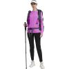 MoFiz Women’s Full Zip Hiking Shirt Lightweight UPF 50+ Sun Protection Running Jacket Long Sleeve Sports Outdoor Top Pocket(Purple)