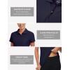 MoFiz Women’s Golf Polo Shirt Short Sleeve UPF 50+ Collared 1/4 Zip Tennis Tops Quick-Dry Lightweight Cooling Athletic Shirt(Navy)