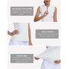 MoFiz Women’s Golf Polo Shirt Sleeveless 1/4 Zip Collarless Tennis Tank Tops Quick-Dry Lightweight Athletic Sport T-Shirt(White)