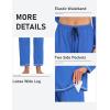 MoFiz Women’s Pajamas Sets Long Sleeve Sleepwear 2 Piece Pjs Lightweight Lounge Set with Pockets(Royal Blue)