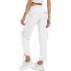 MoFiz Women’s Plus Size Cargo Pants Casual Hiking Pants Lightweight Quick Dry Summer Pants for Women(B05-white)