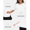 MoFiz Women’s Plus Size Workout Tops Short Sleeve Running Shirts UPF 50+ Hiking T-Shirts Quick Dry Athletic Top(White)