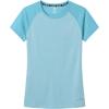 MoFiz Women’s Short Sleeve UPF 50+ Sun Protection Sports T-Shirt Quick Dry Running Workout Athletic Tee Top(Light Blue)