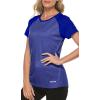 MoFiz Women’s Short Sleeve UPF 50+ Sun Protection Sports T-Shirt Quick Dry Running Workout Athletic Tee Top(Medium Blue)