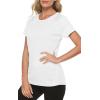 MoFiz Women’s Short Sleeve UPF 50+ Sun Protection Sports T-Shirt Quick Dry Running Workout Athletic Tee Top(White)
